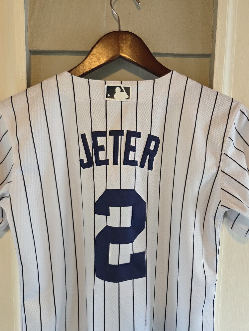 Nike Derek Jeter Kids Jersey Youth Medium Home New York Yankees MLB Genuine #2